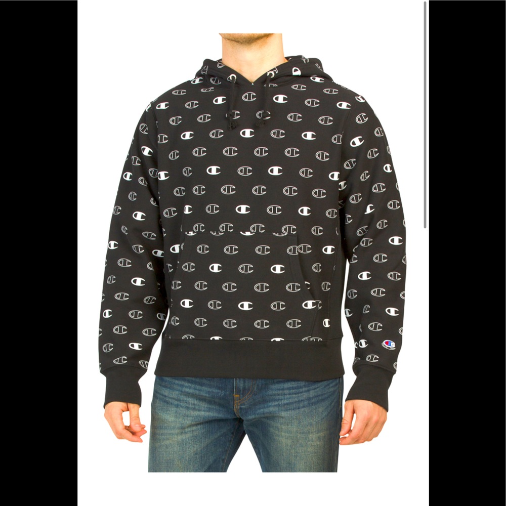 CHAMPION Reverse Weave All Over Logo Hoodie